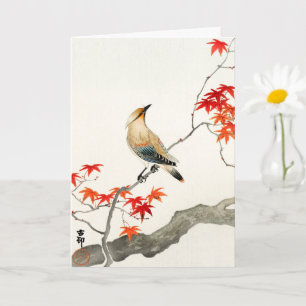 Japanische Pestvogel - Ohara Koson - Vintage Kunst Karte