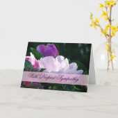 Japanische Pfingstrosen-Beileids-Karte Karte (Gelbe Blume)