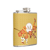 Japanische Pflaume blüht geometrische das Flachmann (Rechts)