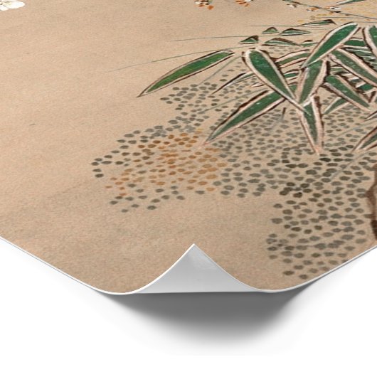 Japanische Pflaumenblüten im Mondlicht (18. Jahrhu Poster (Ecke)