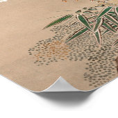 Japanische Pflaumenblüten im Mondlicht Poster (Ecke)