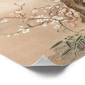 Japanische Pflaumenblüten im Mondlicht von Sō Shiz Poster (Ecke)