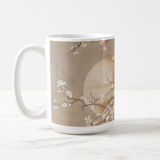 Japanische Pflaumenblüten im Mondschein von Sō Shi Kaffeetasse (Links)