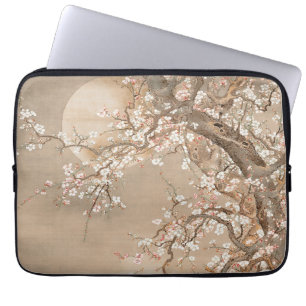 Japanische Pflaumenblüten im Mondschein von Sō Shi Laptopschutzhülle
