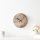 Japanische Pflaumenblüten Runde Wanduhr (Zuhause)