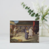 Japanische Pilgris kehrt aus dem Berg Fusi Yama zu Postkarte (Stehend Vorderseite)