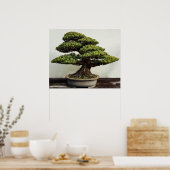 Japanische Pine Bonsai Tree Poster (Küche)