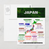 Japanische Präfektur Postkarte (Vorne/Hinten)