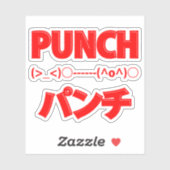 Japanische Punch Emoticons Aufkleber (Blatt)