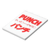Japanische Punch Emoticons Notizblock (Rotiert)