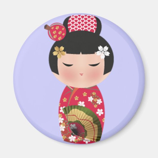 Japanische Puppe Magnet (Vorne)