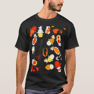 Japanische Ranchu Goldfish Grafik-T - Shirt