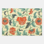 Japanische Reben, Vögel und Pimnelmuster Geschenkpapier Set (Vorderseite 2)