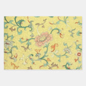 Japanische Reben, Vögel und Pimnelmuster Geschenkpapier Set (Vorderseite)