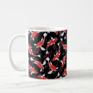 Japanische Red Pond Fish - Koi Fish Muster Kaffeetasse