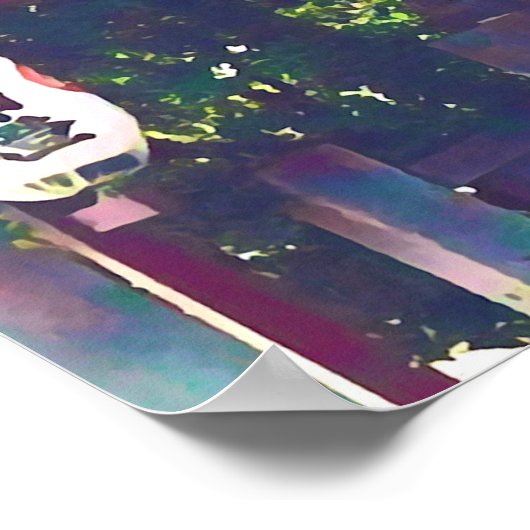 Japanische Reiserandschaft Poster (Ecke)