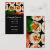 Japanische Restaurantgewerbe-Karte Visitenkarte (Vorne/Hinten)