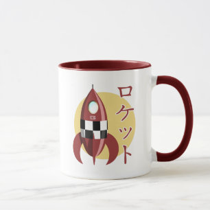 Japanische Retro-Rakete Tasse