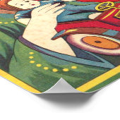 Japanische Retro-Werbung. Poster (Ecke)