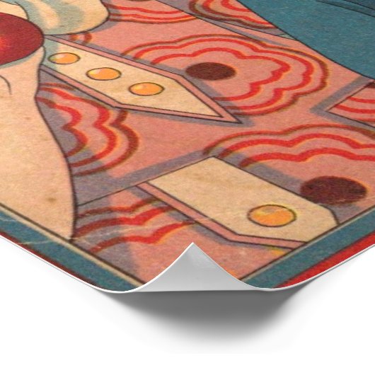 Japanische Retro-Werbung. Poster (Ecke)