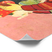 Japanische Retro-Werbung. Poster (Ecke)