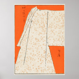Japanische Robe Illustration von Shin Bijutsukai Poster