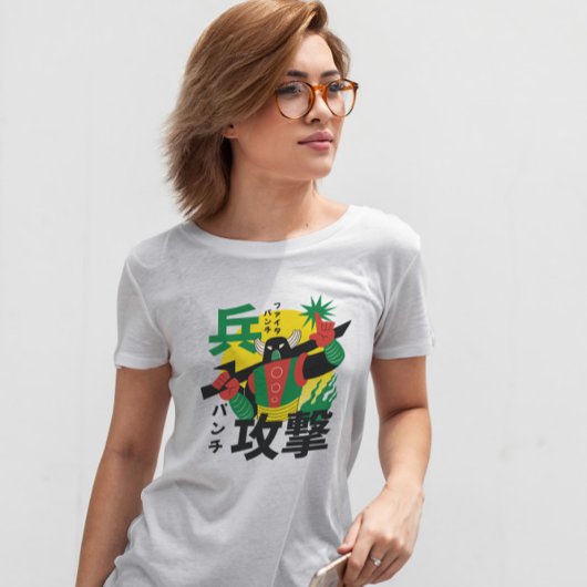 Japanische Roboterfigur T-Shirt