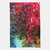 Japanische Rosa-Ahornblätter Geschirrtuch (Vertikal)