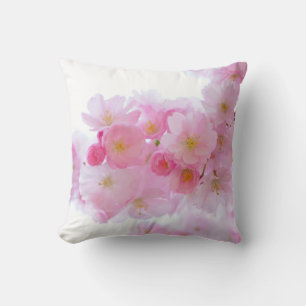 Japanische rosa Kirschblüten Blumen Wurfkissen Kissen