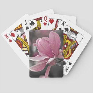 Japanische Rosa-Teller-Magnolie Spielkarten