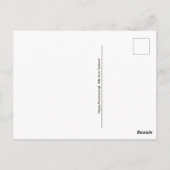 Japanische rote Mailbox glückliche Postüberquerung Postkarte (Rückseite)