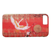 Japanische rote Malerei Kransonne Japans Case-Mate iPhone Hülle (Rückseite (Horizontal))