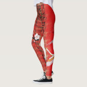 Japanische rote Malerei Kransonne Japans Leggings (Links)