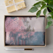 Japanische Sakura Blüten und Tempel Seidenpapier (Geschenk)