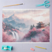 Japanische Sakura Blüten und Tempel Seidenpapier (Basteln)