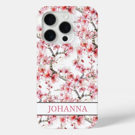 Japanische Sakura-Kirschblüten Case-Mate iPhone Hülle (Rückseite)