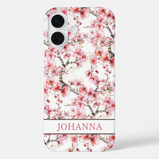Japanische Sakura-Kirschblüten Case-Mate iPhone Hülle (Rückseite)