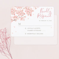 Japanische Sakura-Kirschblüten Hochzeiten RSVP-Kar