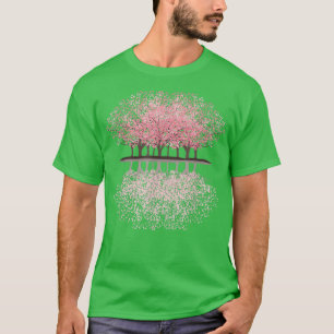 Japanische Sakura Kirschblüten Pastell T-Shirt