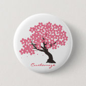 Japanische Sakura Kirschblüten Thunder_Cove Button (Vorderseite)
