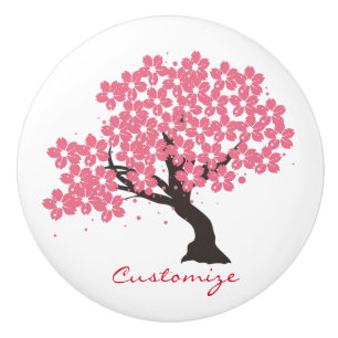 Japanische Sakura Kirschblüten Thunder_Cove Keramikknauf