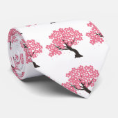 Japanische Sakura Kirschblüten Thunder_Cove Krawatte (Gerollt)