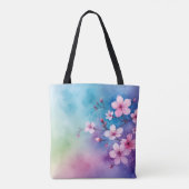 Japanische Sakura Wasserfarben Tasche (Rückseite)