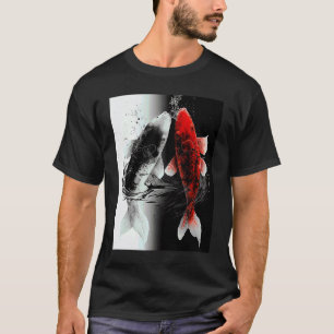 Japanische Samurai-Ästhetik Koi-Fisch T-Shirt