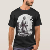 Japanische Samurai Illustration T - Shirt (Vorderseite)