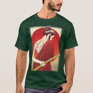Japanische Samurai Kulturlandschaft Vintag Sakura T-Shirt