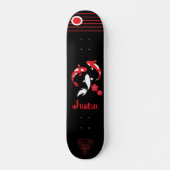 Japanische Samurai-Skateboard mit Namen Skateboard (Vorne)