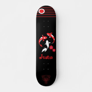 Japanische Samurai-Skateboard mit Namen Skateboard
