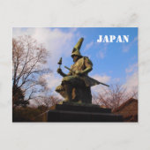 Japanische Samurai Statue Postcard Postkarte (Vorderseite)