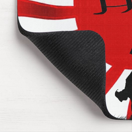 Japanische Samurai Warrior Flag Art Mousepad (Ecke)